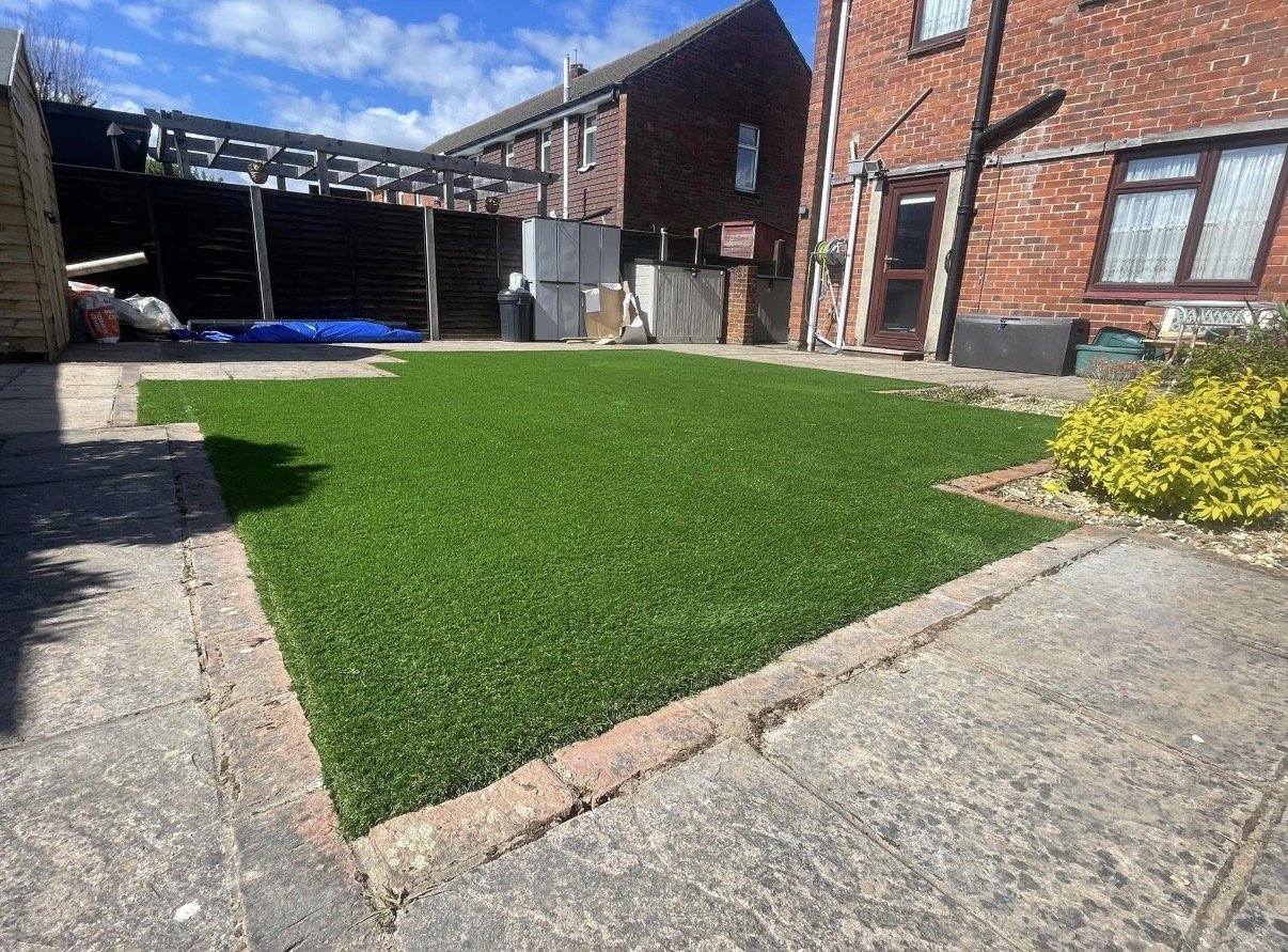 Artificial grass — after