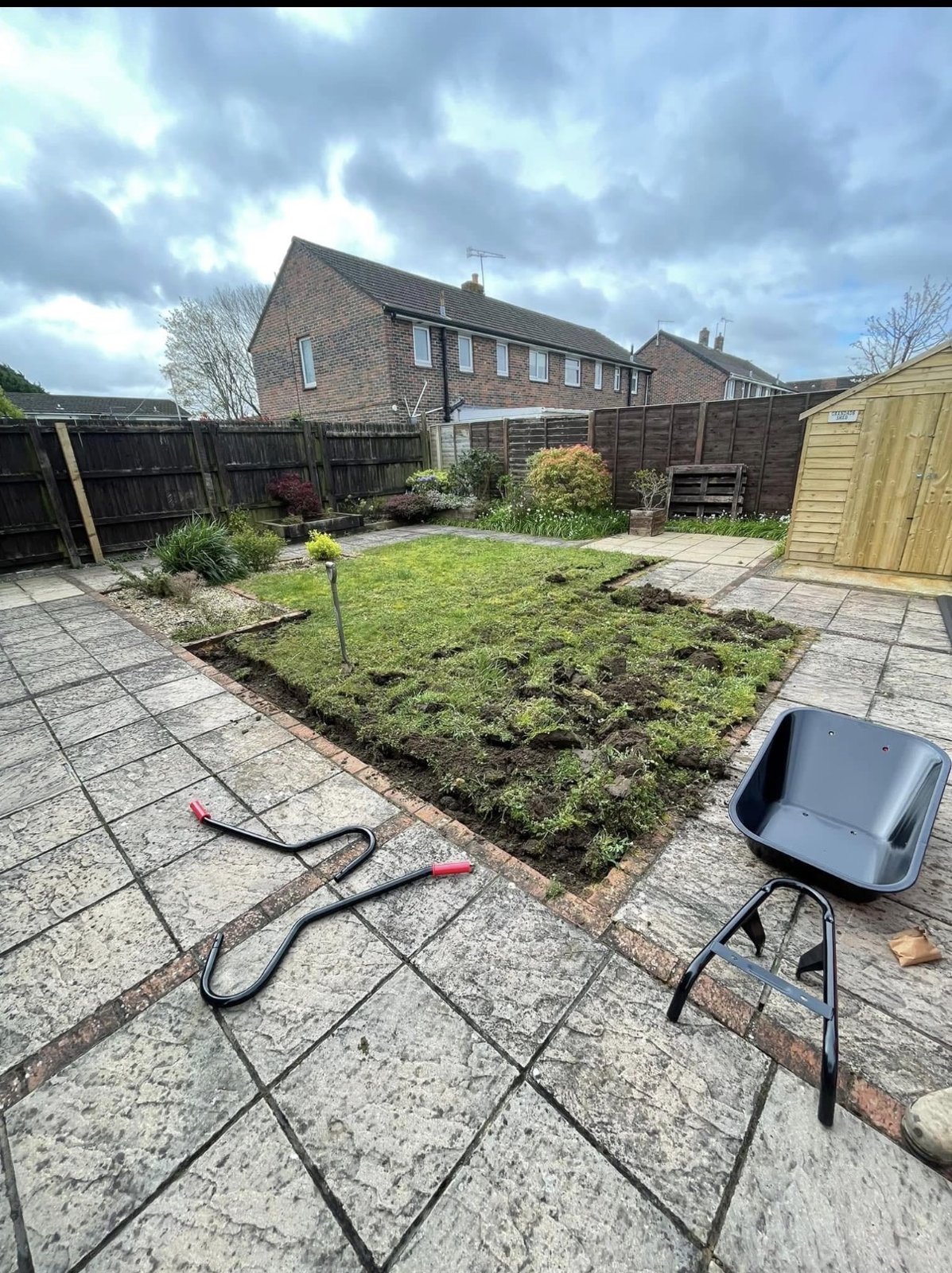 Artificial grass — before